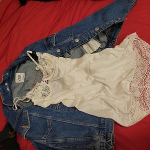 New La Senza White Lace Lingerie Slip Dress